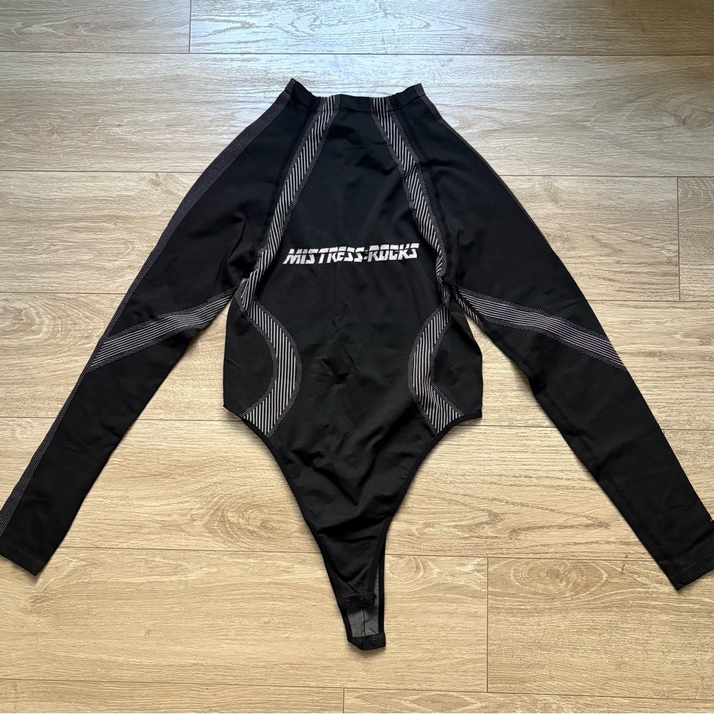 Mistress Rocks Long Sleeve Bodysuit - black
